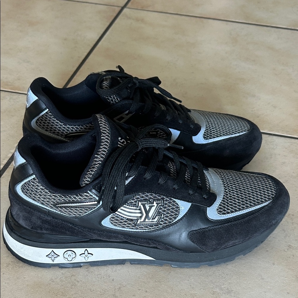 Louis Vuitton Black and Gray Men's Sneakers